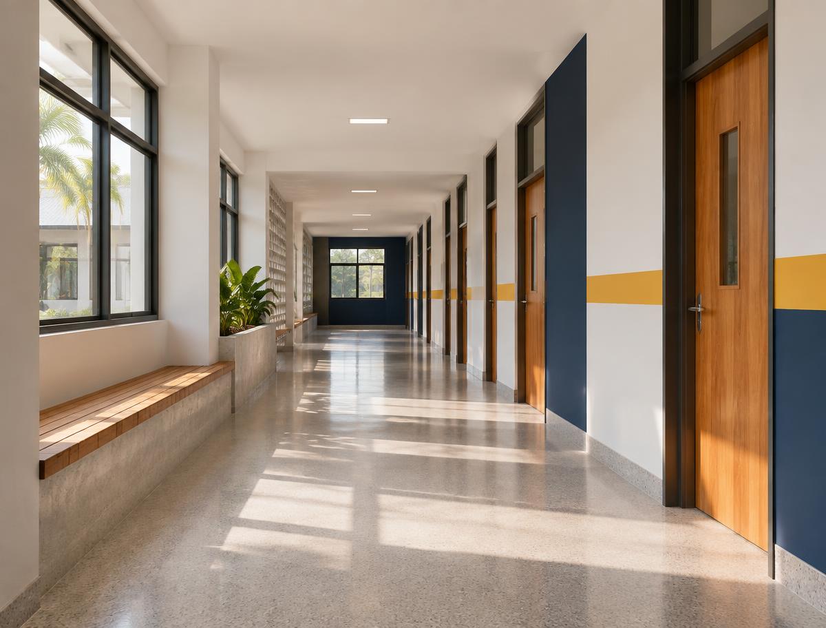 Ambiente escolar renovado e pronto para receber alunos