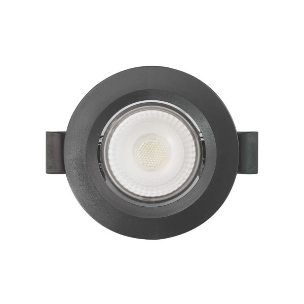 Spot Slim LED Redondo Embutir 70mm 3W 3.000K - Preto