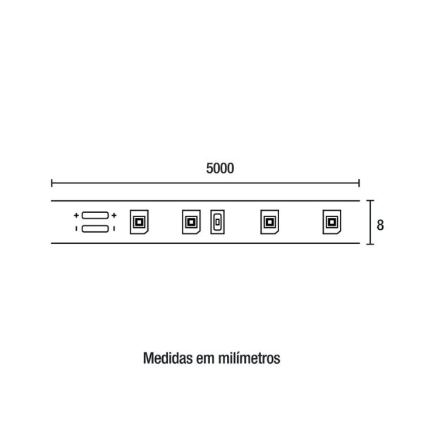 Fita de LED PRO 12W - 12V (5m) - 2.700K - Image 2