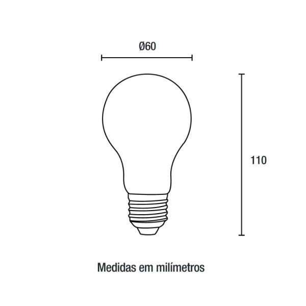 Lâmpada LED A60 9W 810Lm - 6.500K - Image 2