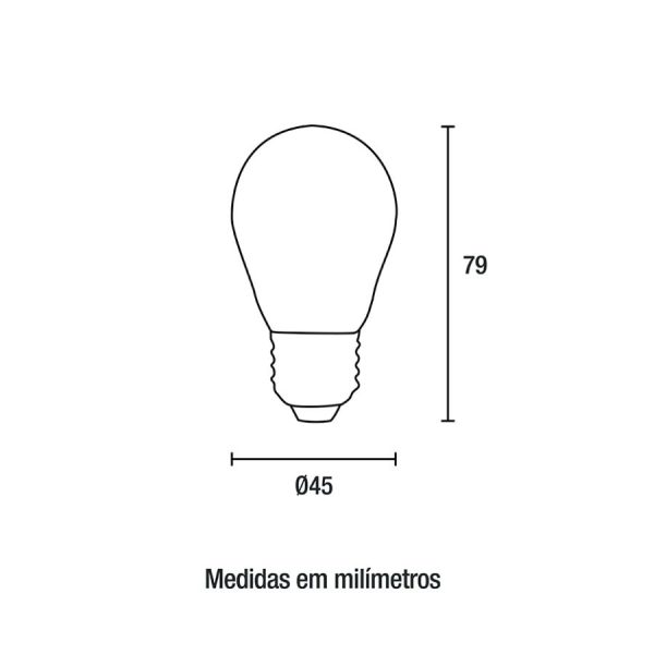 Lâmpada LED G45 4,8W - 400lm 2.700K - Image 2