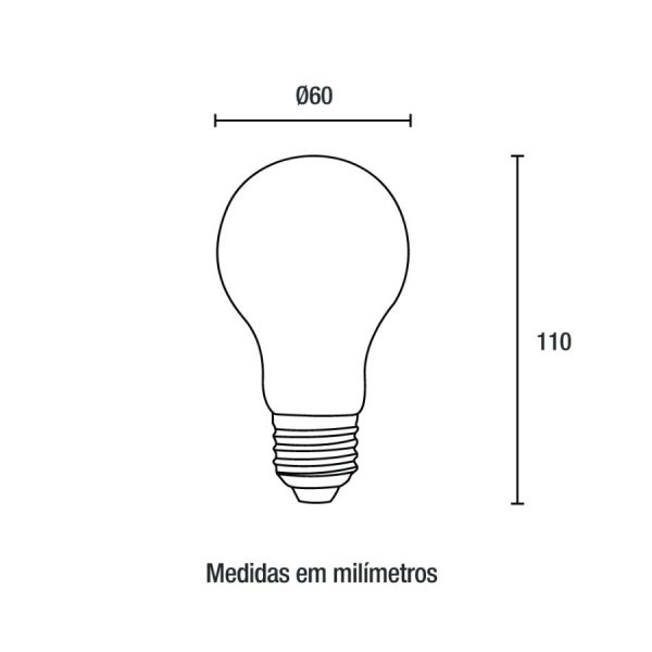 Lâmpada LED A60 12W 1050Lm - 3.000K - Image 2