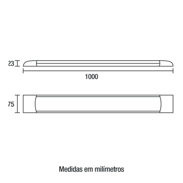 Luminária LED Slim 36W 2800lm - 6.500K - Image 2