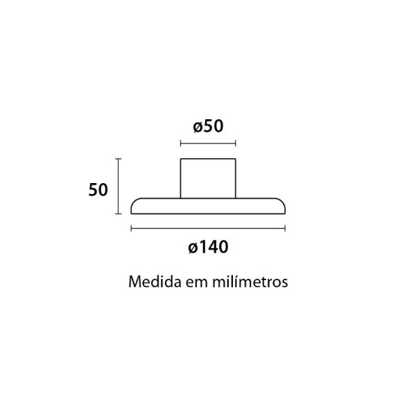 Plafonier Soquete E27 - Branco - Image 2