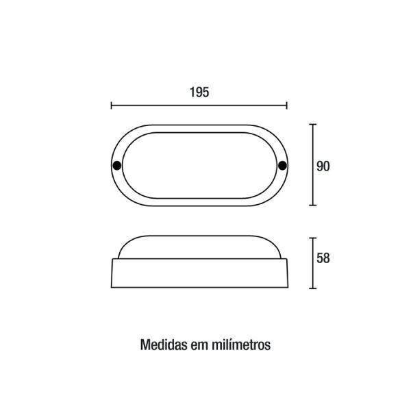 Tartaruga Easy LED IP65 12W 6.500K - Branca - Image 2