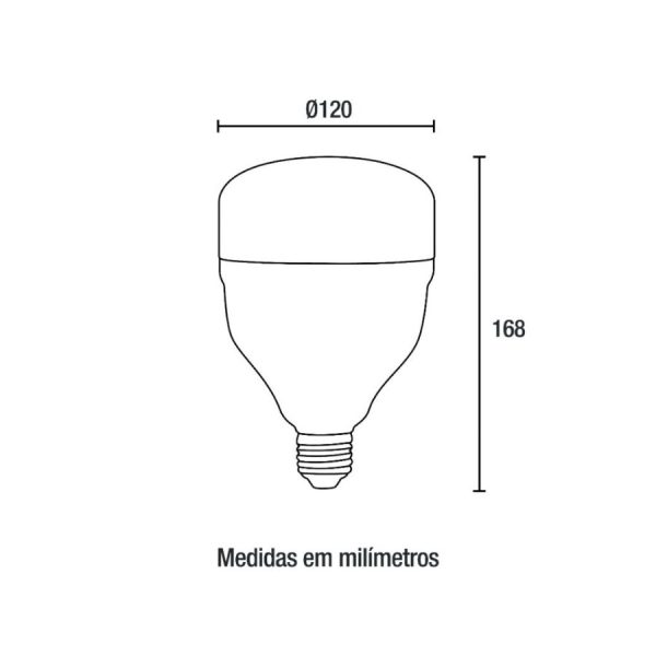 Lâmpada PRO LED T-Shape 50W - 4000lm 6.500K - Image 2